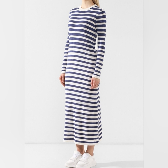 Sonia Rykiel Paris Dresses & Skirts - Sonia Rykiel Striped Long Sleeve Maxi Dress